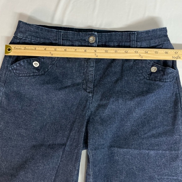 Karen Scott Navy Button-Accent Capris - Picture 5 of 8